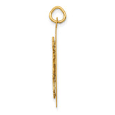 Sophia Jewelers 14K Gold Men's Pendant with Polished Textured Finish